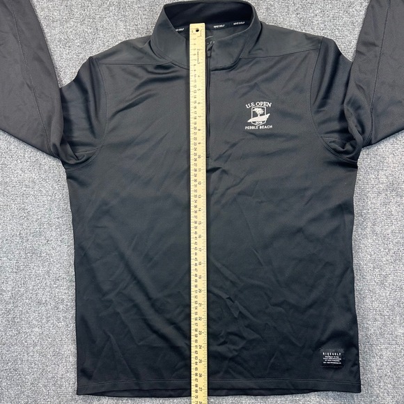 Nike Dry Core 1/2-Zip Cover-Up US Open Pebble Beach Golf Pullover‎ Men's M Black - Picture 10 of 14
